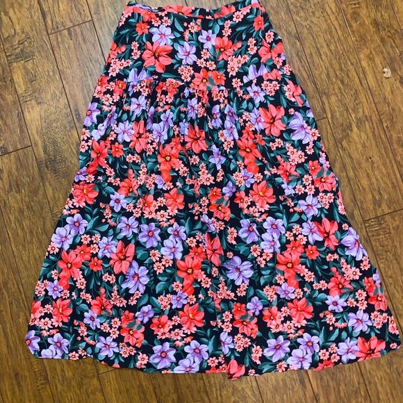 Anthropologie Bright Floral Skirt - Picture 6 of 12